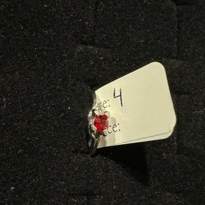 Thin Ring Colorful Rhinestone